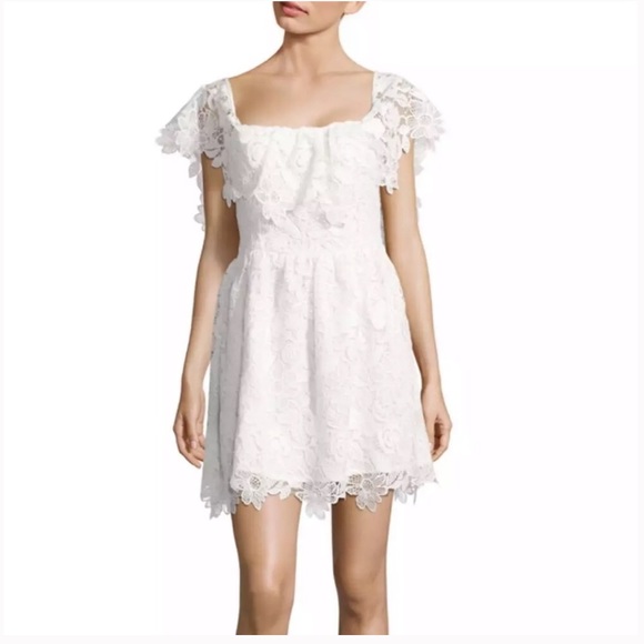Lovers + Friends, Hopeless Love Dress in Coral Lace